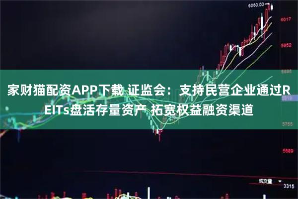家财猫配资APP下载 证监会：支持民营企业通过REITs盘活存量资产 拓宽权益融资渠道