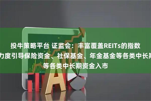 投牛策略平台 证监会：丰富覆盖REITs的指数体系 加大力度引导保险资金、社保基金、年金基金等各类中长期资金入市